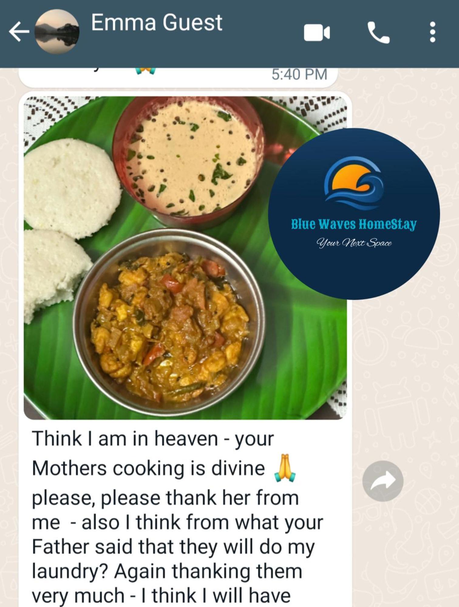 פונדיצ'רי Blue Waves Homestay מראה חיצוני תמונה